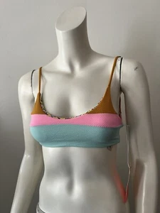 NWT MAAJI Multicolor Floral Reversible Padded Sports Brass M - Picture 1 of 7