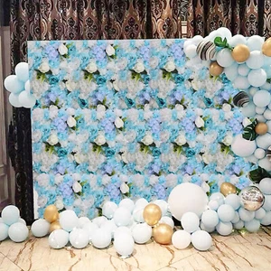 Panel de Pared Flor Artificial Interior Exterior Flor Panel de Pared Boda Decoración Nuevo - Imagen 1 de 12