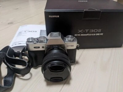 FUJIFILM X-T30II Mirrorless Camera Silver XC Zoom Lens Kit X-T30 II LK-1545-S N - Image 1 of 4