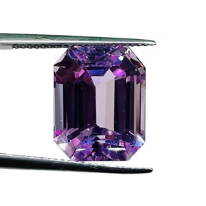 VVS 15.27 Cts Zertifiziert Natürlich Kunzit 15x12mm Smaragd Schliff AAA Qualität - Bild 1 von 11