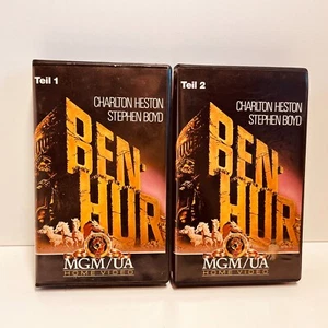 2 x VHS Videokassette - Ben Hur - Teil 1 + 2 - GUT - Bild 1 von 8