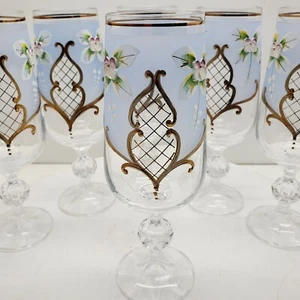 Juego de 6 flautas azul champán/vino - Imagen 1 de 8