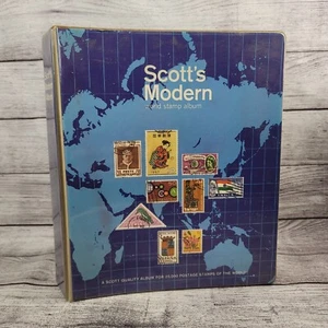 SCOTT's Modern Postage Stamp Album Book + Stamps - Picture 1 of 12