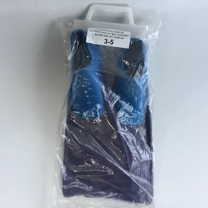 Tritan Swim Tech Adult Floating Swim Fins Flipper Size 3-5 Purple Blue NEW Unuse - Picture 1 of 16