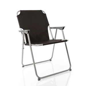 Klappstuhl Faltstuhl Campingstuhl Angelstuhl - schwarz robust klappbar - Bild 1 von 7