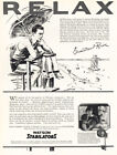 1926 Watson Stabilators: Johnny Weismuller Vintage Print Ad