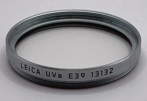 LEICA E39 UVa FILTER 13132 CHROME FILTER - Picture 1 of 2