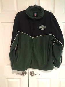 new york jets football full zip fleece light jacket - Picture 1 of 8