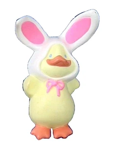 Broche Hallmark PIN Pascua Vintage PATO en OREJAS DE CONEJO Disfraz 1990 - Imagen 1 de 2
