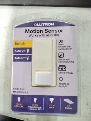 NEW Lutron Motion Sensor Single Pole FREE SHIPPING - Image 1 of 3