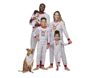 Jolly Jammies Men's Stripe Dear Matching Family Christmas Pajamas Set Size XL - Picture 1 of 11