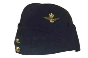 Regulation RAF Officers Side Cap All size / Side Hat Red Lining with velvet - Picture 1 of 4