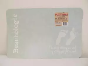 CounterArt Reversible Placemats (Set of 4) Beachologie Blue and White - Picture 1 of 1
