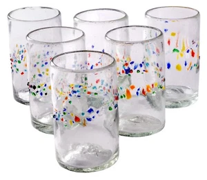 Orion Mexikanische Glaswaren Tutti Frutti Kollektion 16 Unzen Becher - 6er Set - Bild 1 von 10