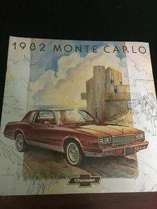 1982 Chevrolet Monte Carlo Showroom Broshure - Picture 1 of 1
