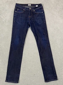 Pantalones de mezclilla ajustados de tiro medio Naked & Famous azules cómodos para hombre 29 - Imagen 1 de 13