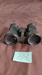 Vintage Theater Binoculars. Painted Black. With Carry Case. Made in Paris - Picture 1 of 9