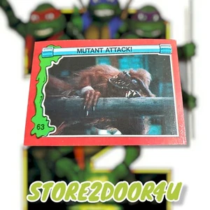 1991 Topps Teenage Mutant Ninja Turtles II Movie cards #63 - Picture 1 of 2