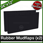 MERCEDES 24" x 12" 610x305mm Truck Lorry RUBBER MUDFLAPS Mud Flap PAIR