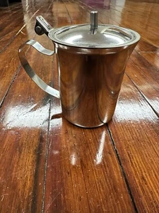 Milchkännchen mit Deckel 10 Unzen Kaffee Milchkännchen Frühstück Klein Edelstahl Milchsirup - Bild 1 von 9