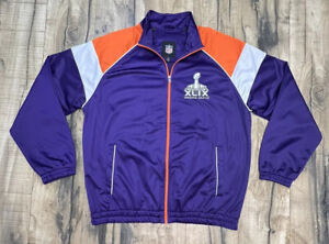Super Bowl XLIX Arizona G-III Track Jacket Embroidered Purple L 2015 NFL heavy