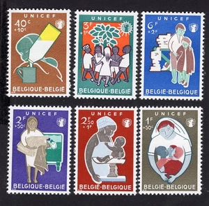 Belgien 1960 Briefmarken (Satz) Mi#1212-17 MH CV=13$ - Bild 1 von 2
