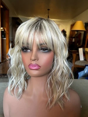 FRANKIE Wig By Estetica Sunlit Blonde Lace Front Heat Defiant New W Tags - Image 1 of 4