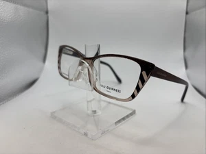 LULU GUINNESS L937 BRN 54/16 140 B:37 Women’s Brown Full Rim Eyeglasses - Picture 1 of 23