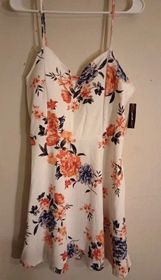 NoBo Floral Print Adjustable Strap Summer Dress XL 15-17 Juniors - Image 1 of 3