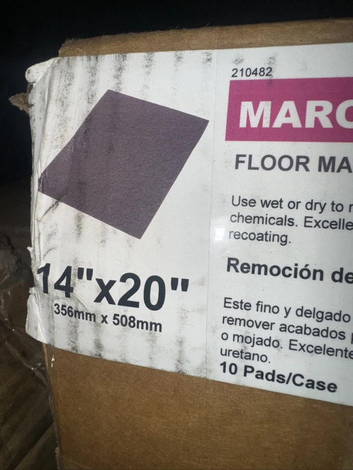 Americo EcoPrep EPP Specialty Pads 20w x 14h Maroon 10/CT 42071420
