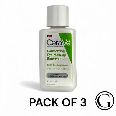 LOTE DE 3 Botellas Cerave Confortante Desmaquillante de Ojos - 4 fl OZ Cada una Foto 1 de 3