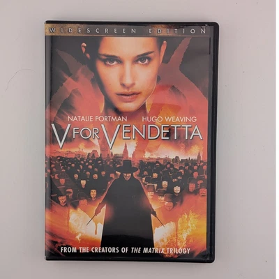 V for Vendetta DVD Widescreen Edition Natalie Portman Hugo Weaving Movie - Image 1 of 3
