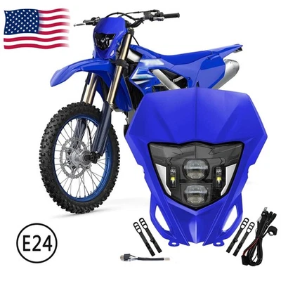 Faro LED con interruptor para Yamaha TTR 110 125 200 230 250 YZ 85 125 250F 490 Foto 1 de 4