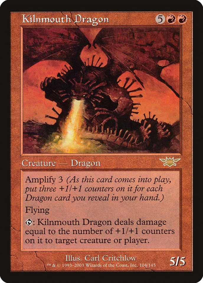 Kilnmouth Dragon Legions HEAVILY PLD Red Rare MAGIC THE GATHERING CARD ABUGames - Image 1 of 1