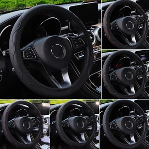 Car Accessories Car Steering Wheel Cover Anti Slip Protector Decor For 37-38cm - Bild 1 von 15