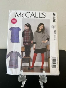 McCall's Sewing Pattern 6786 Girl's Pullover Dress Size 3-6 uncut FF - Picture 1 of 4