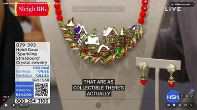 Collar Heidi Daus "Estrasburgo Brillante" Cristal Vacaciones Paisaje Brillante-NUEVO CON ETIQUETAS Foto 1 de 4