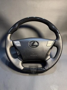 Lexus LS460 2007–2012 Steering Wheel | Hydro Dipped Piano Black Custom Upgrade - Picture 1 of 7