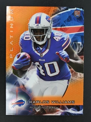 2015 Topps Platinum #129 Karlos Williams Rookie Orange Refractors Rookie Bills - Image 1 of 2