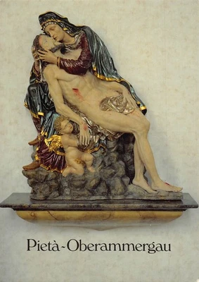 Germany Pfarrkirche St Peter und Paul Oberammergau Obb Statue postcard B760 - Image 1 of 2