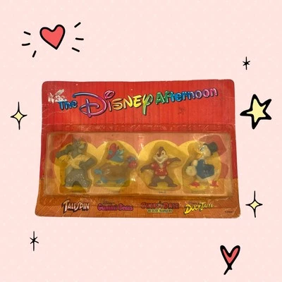 Juego de 4 figuras de juguete de la tarde de Disney de Kellogg's nuevas selladas 1991 cola de pato Foto 1 de 4