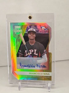 Francisco Nina 2021 Panini Elite Extra Edition Auto GOLD SSP /10 Rookie Brewers - Picture 1 of 2