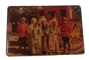 Fridge Magnet Aimant Canada Trooper Native American  Envoi rapide et suivi - Imagen 1 de 2
