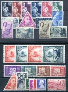 MONACO 1946 302-330 ** POSTFRISCH TADELLOS Jahrgang KOMPLETT 29 WERTE (00034 - Bild 1 von 2