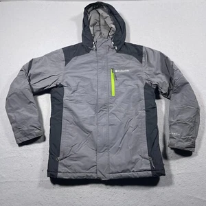 Columbia Tipton Peak Insulated Jacket City Grey Nuclear Small Omni-heat - Picture 1 of 10