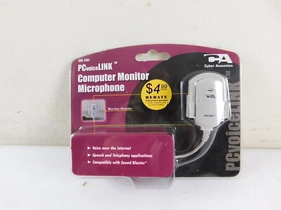 NEW Cyber Acoustics PC Voice Link Computer Monitor Microphone Omni Directional - Image 1 of 2
