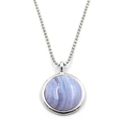 Collana Medaglia in Argento 925 e Pietra Ametista - Immagine 1 di 3