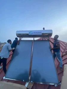 300L Solarpanel Durchlauferhitzer Integrierter Haushalt Flachbildschirm Wasserkollektor - Bild 1 von 25
