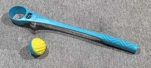 Dog Ball Thrower Launcher Interactive Dog Toy with Squeaky Ball, 19.4", Blue - Picture 1 of 6