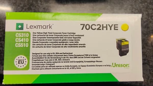 70C2HYE Lexmark CS310 CS410 CS510 Cartouche de toner YELLOW - Photo 1/1